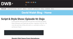 Desktop Screenshot of davidwalsh.name